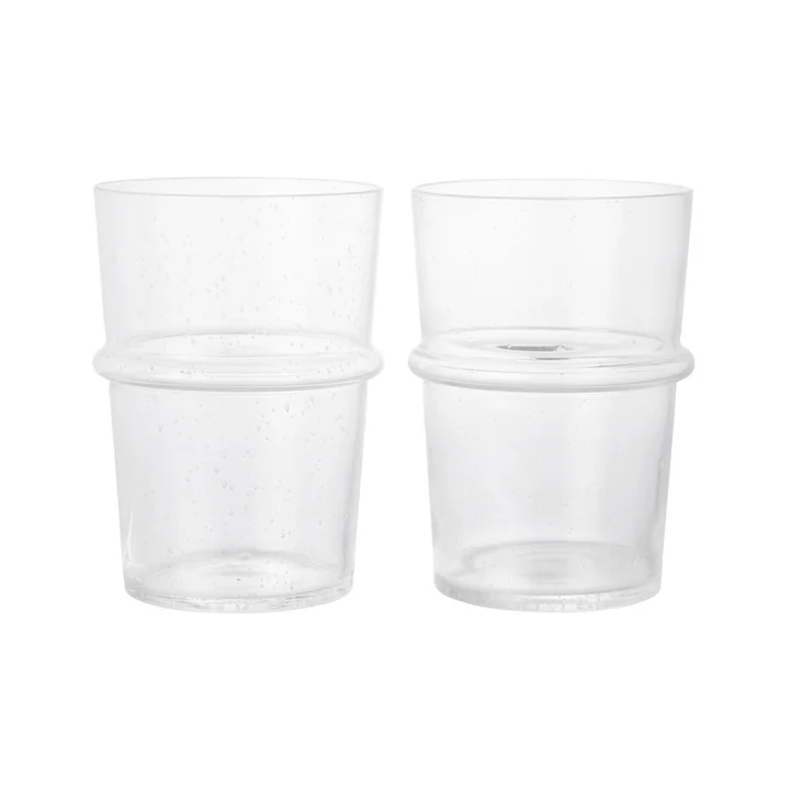 Ferm Living - Verre Boya Tall, 45 cl, clair (set de 2)