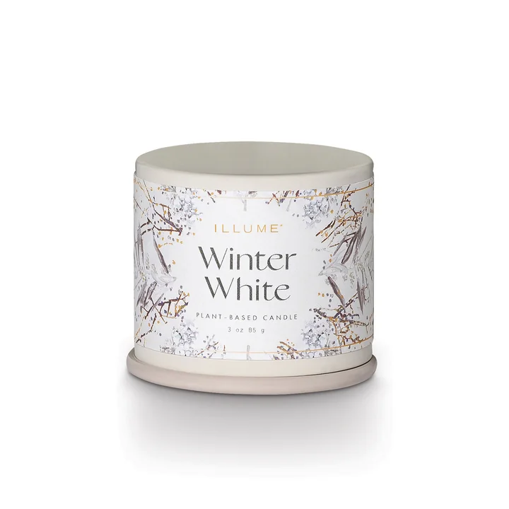 Bloomingville - ILLUME Demi Vanity Tin Bougie parfumée, Winter White
