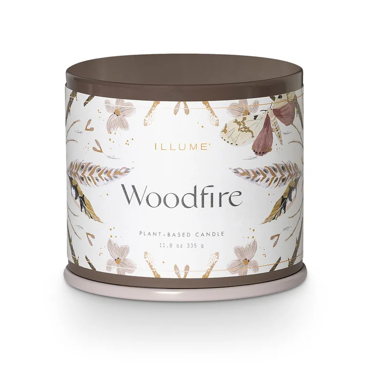 Bloomingville - ILLUME Vanity Tin Bougie parfumée, Woodfire