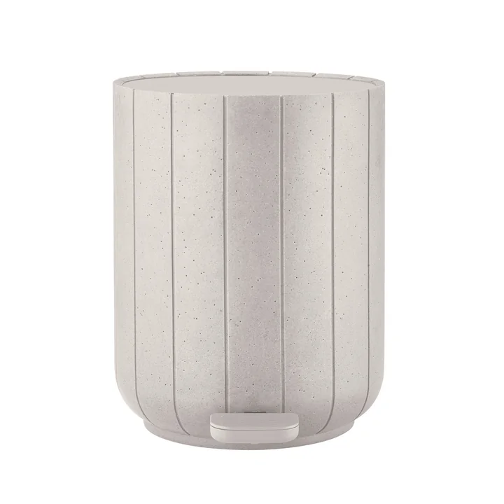 Blomus - Kua Poubelle à pédale 3 L, moonbeam