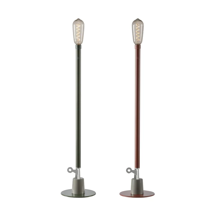 Weltevree - Sticklight LED lampe d'extérieur, vert bouteille / rouge (set de 2)