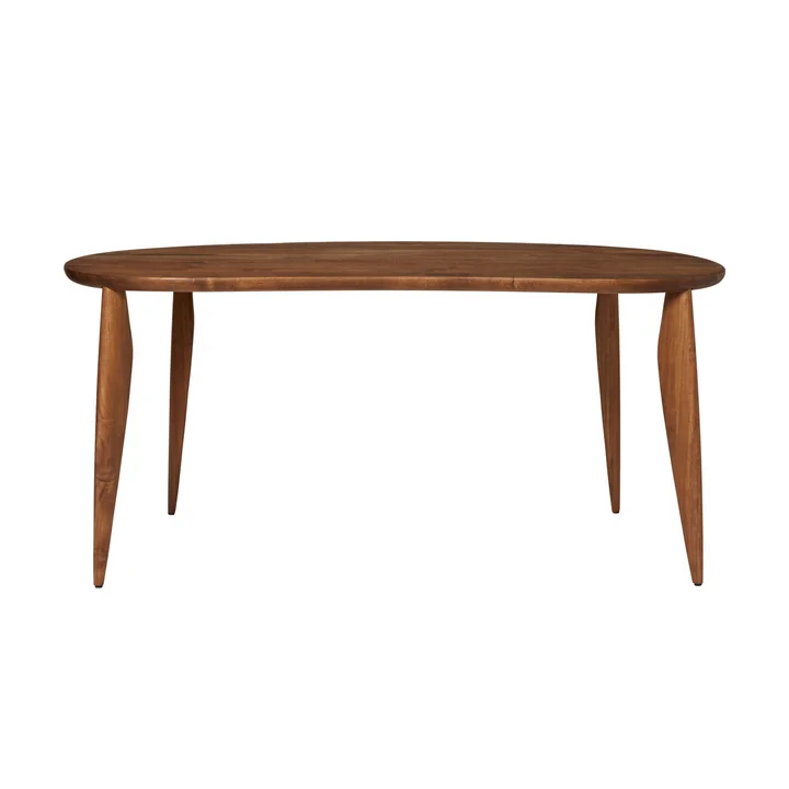 Ferm Living - Feve Table de salle à manger, 160 x 86 cm, noyer