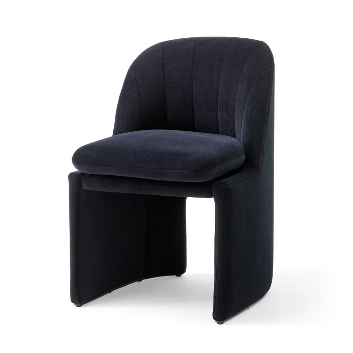& Tradition - Loafer SC106 Dining Chair, gris foncé (Tissu Kvadrat Gentle 0193)