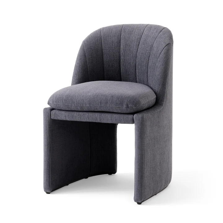 & Tradition - Loafer SC106 Dining Chair, gris (Tissu Kvadrat Cifrado 0771)