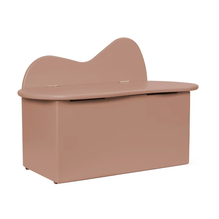 Ferm Living - Slope Banc de rangement pour enfants, rose