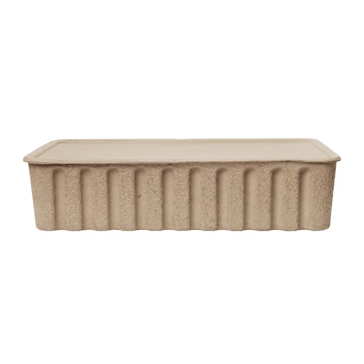 Ferm Living - Paper Pulp Boîte de rangement, XL, marron (lot de 2)