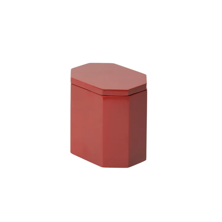 Ferm Living - Nova Boîte de rangement, 10 x 7,5 cm, picante red
