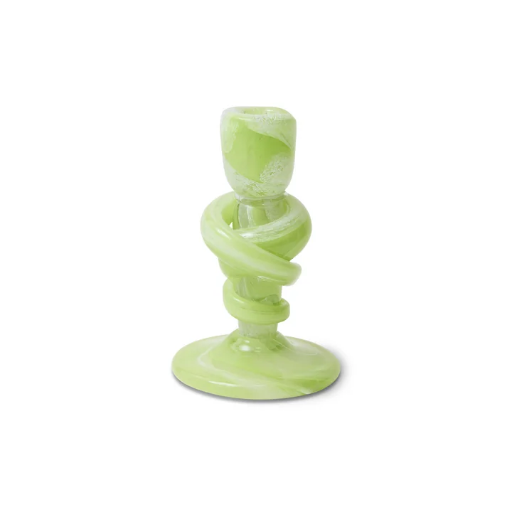 HKliving - Knotted Bougeoir moyen, vert