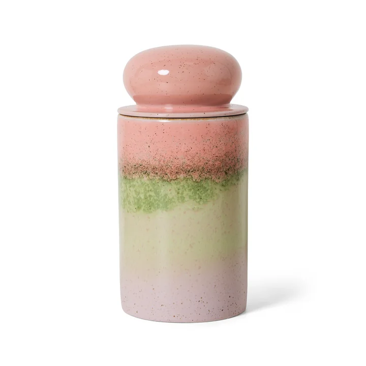 HKliving - 70's Boîte de rangement, 1 l, glaze