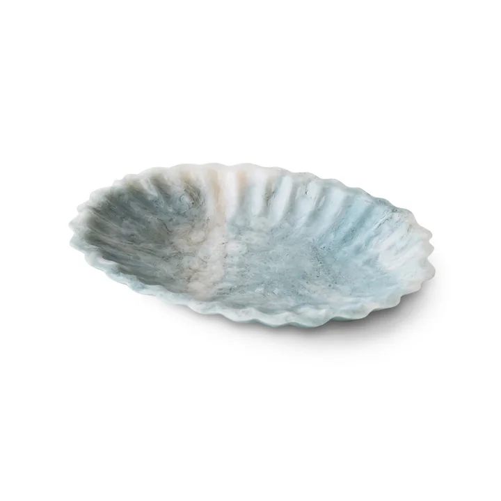 HKliving - New Classics Plateau en résine, 29 x 21,5 cm, pale blue
