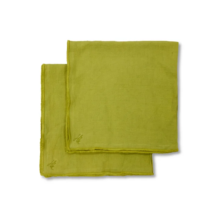 HKliving - Ease Serviettes, 50 x 50 cm, citrus (set de 2)