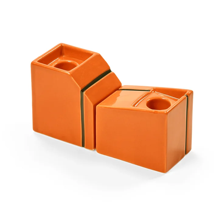 Serax - Silos Porte-bougies, orange (set de 2)