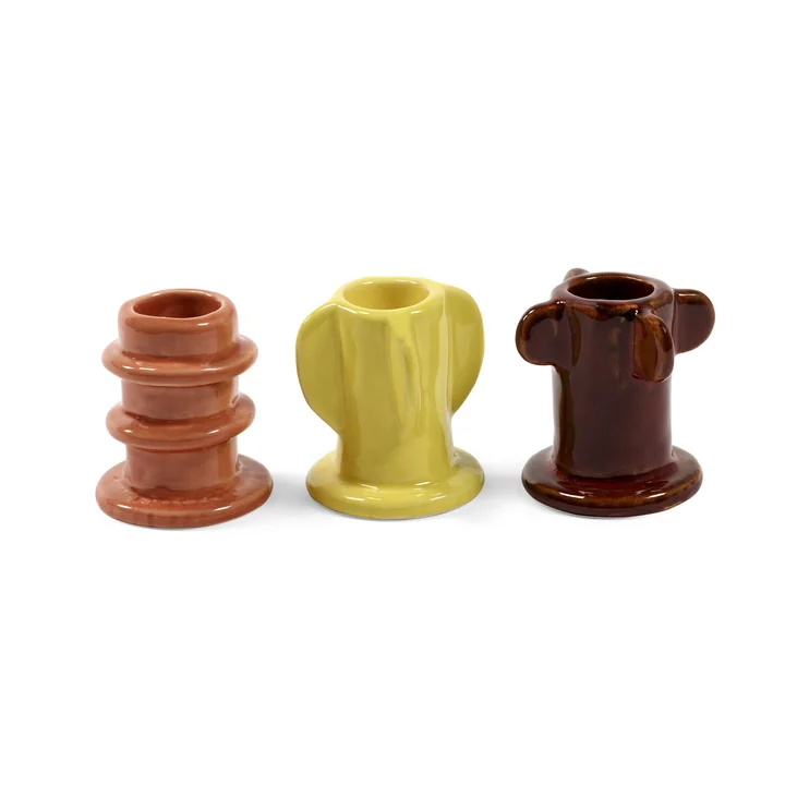 Serax - Molly bougeoir 02, multicolore (set de 3)