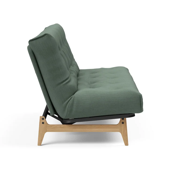 Innovation Living - Aslak 140 Canapé-lit, 200 x 81 cm, vert (518 Elegance Green )