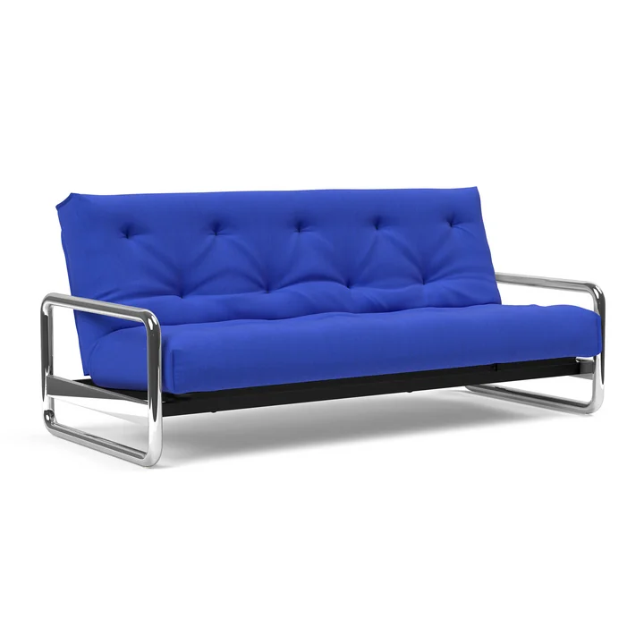 Innovation Living - Lomira Classic Canapé-lit, matelas nordique inclus, 140 x 200 cm (512 Elegance Ultramarine)