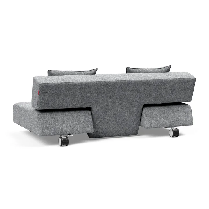 Innovation Living - Long Horn Deluxe Excess Canapé-lit, 210 x 114 cm, gris (565 Twist Granite )