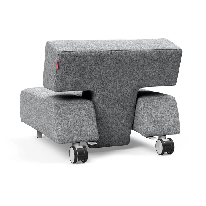 Innovation Living - Long Horn Deluxe Excess Fauteuil, gris (565 Twist Granite)