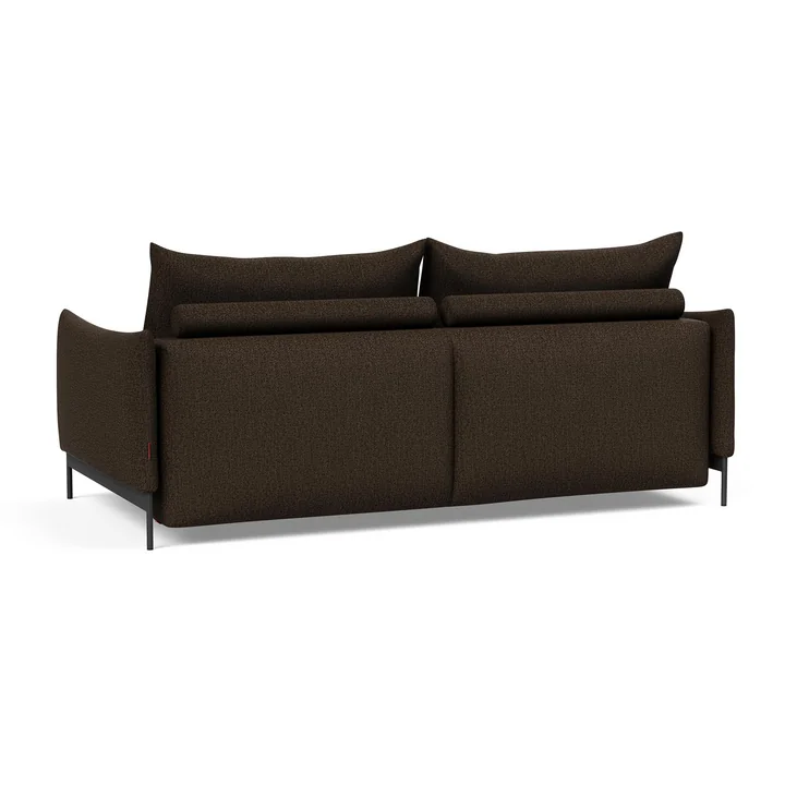 Innovation Living - Malloy Canapé-lit, 225 x 110 cm, marron foncé / noir (358 Taura Chocco )