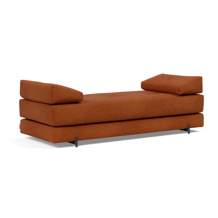 Innovation Living - Sigmund Indu Canapé-lit, 200 x 84 cm, burnt orange (595 Corduroy)