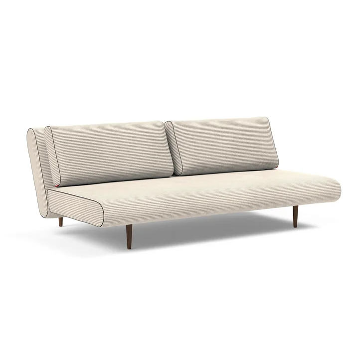 Innovation Living - Unfurl Lounger Canapé-lit, 200 x 121 cm, ivoire (594 Corduroy )
