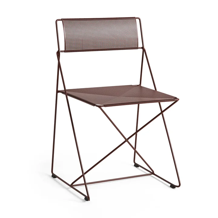 X-Line Chaise, Outdoor, iron red, AE919-E679 de HAY