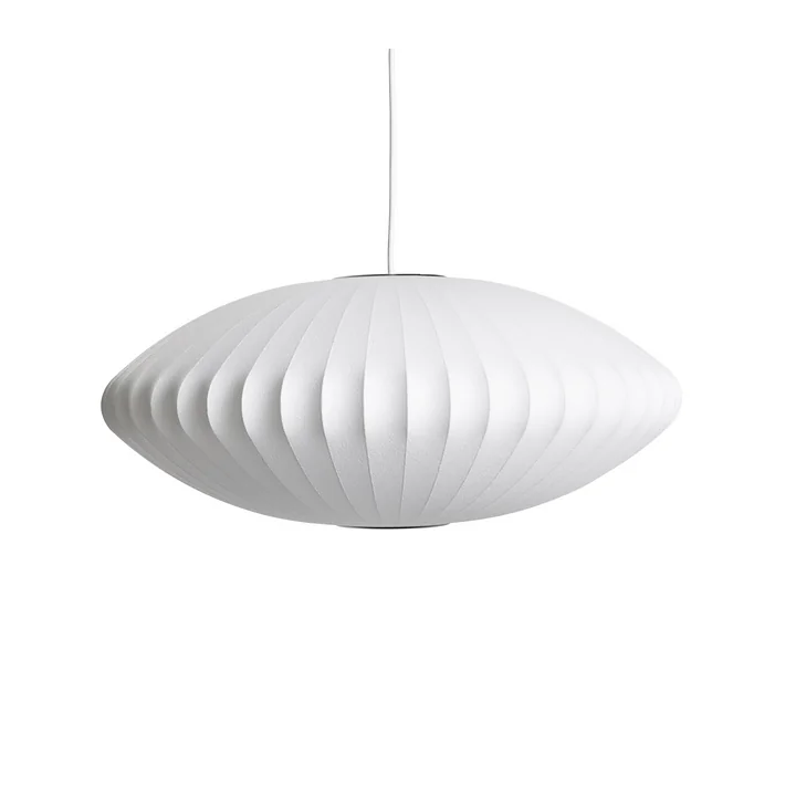 Nelson Saucer Bubble Suspension M, Ø 6 3. 5 x H 2 5. 5 cm, blanc cassé de HAY
