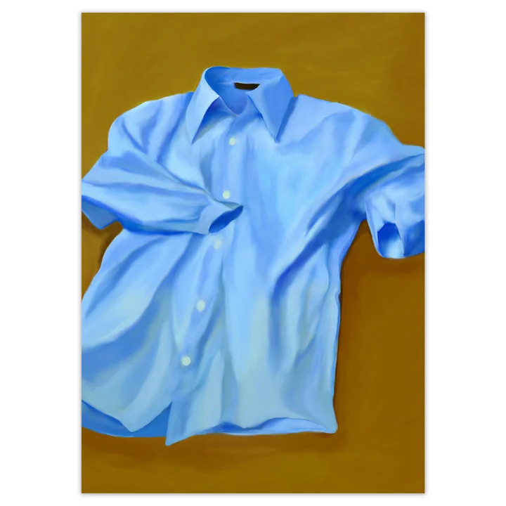 Paper Collective - Blue Shirt Poster , 100 x 140 cm