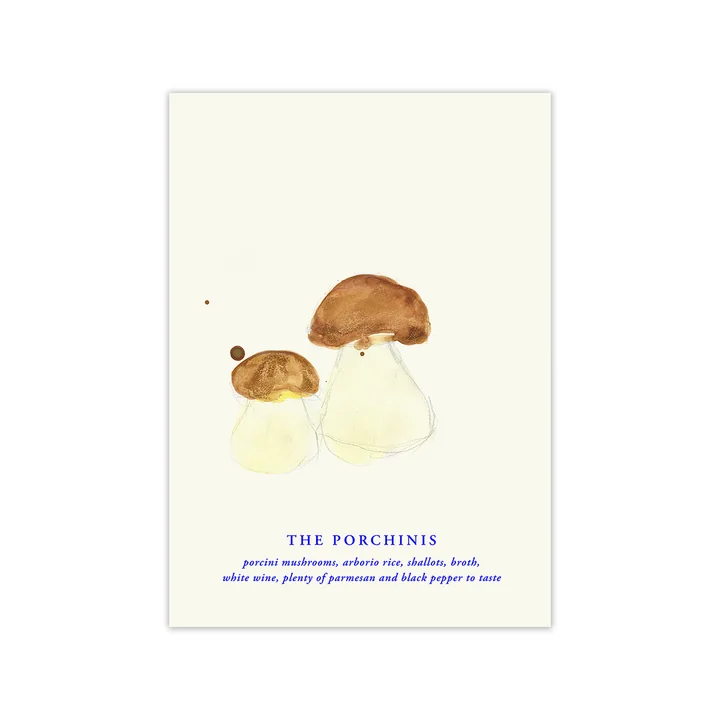 Paper Collective - The Porcini Poster, 50 x 70 cm