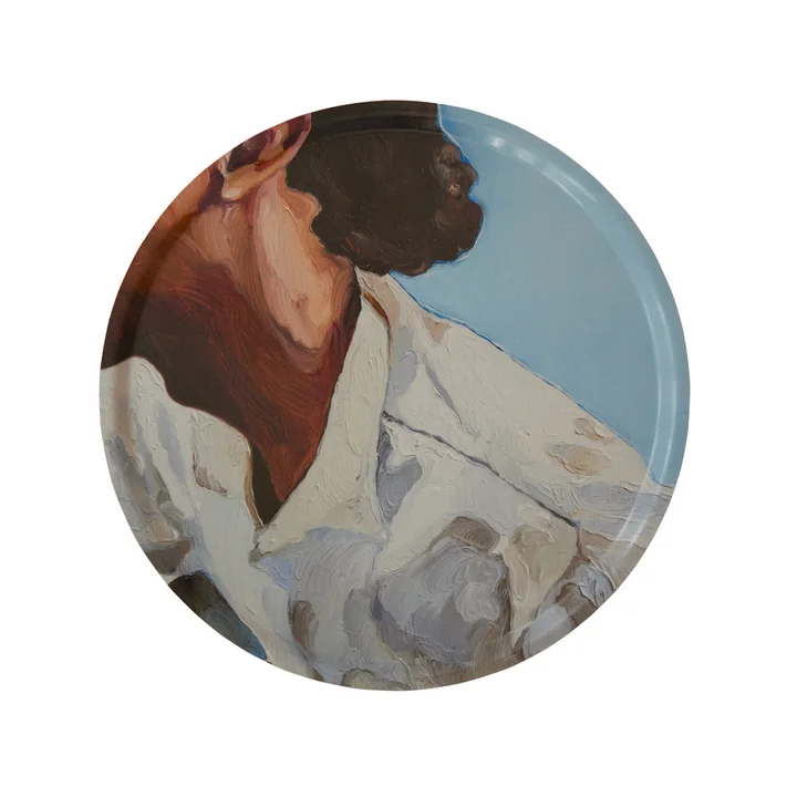 Paper Collective - The Man I Met Plateau, Ø 45 cm, multicolore