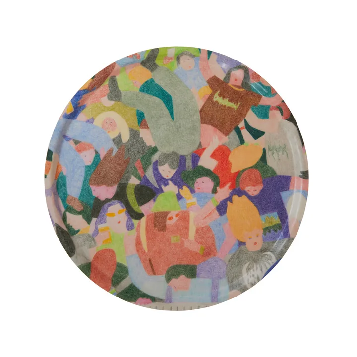 Paper Collective - Mosh Pit Plateau, Ø 45 cm, multicolore