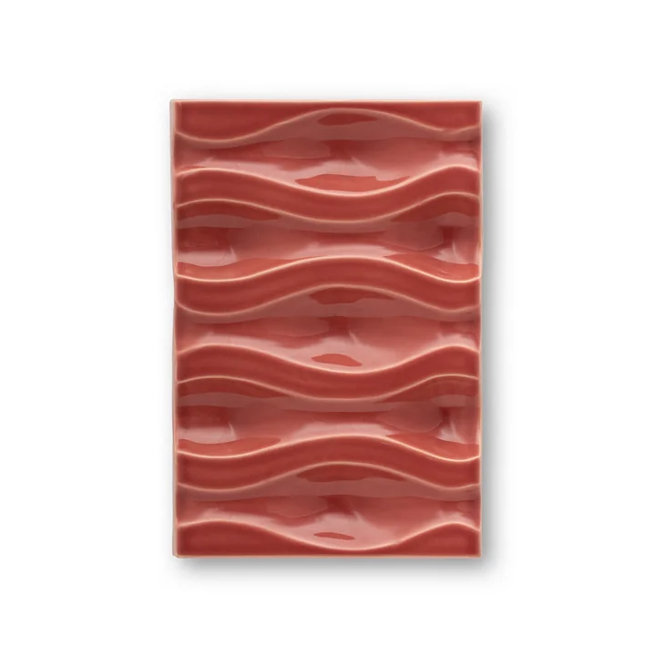 The Poster Club - Echo Relief 02 Décoration murale, rose red