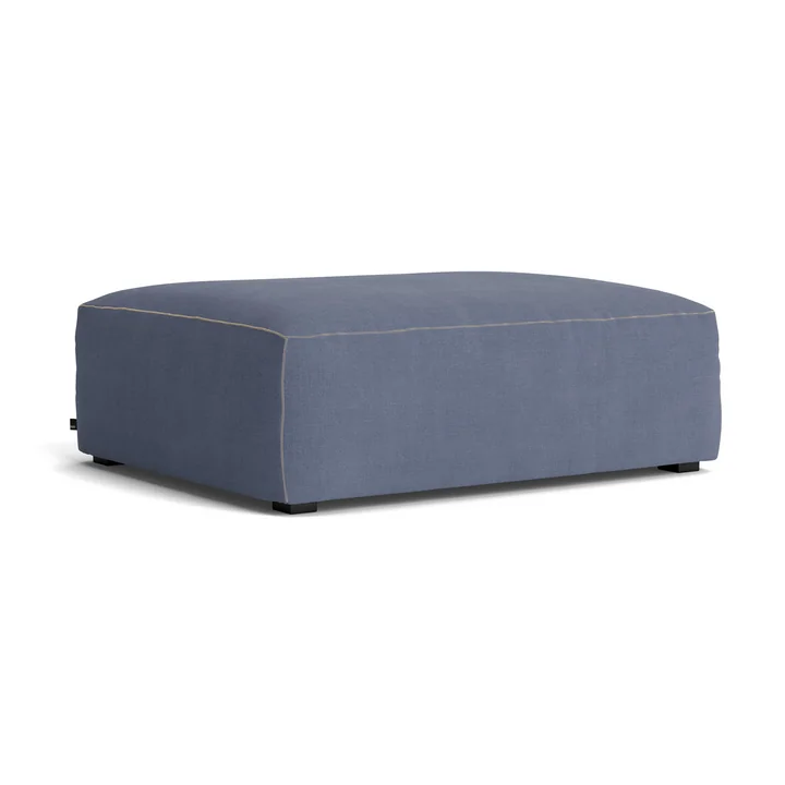 HAY - Mags Soft Ottoman S02 (S), bleu ( Linara 198) / Coutures : beige