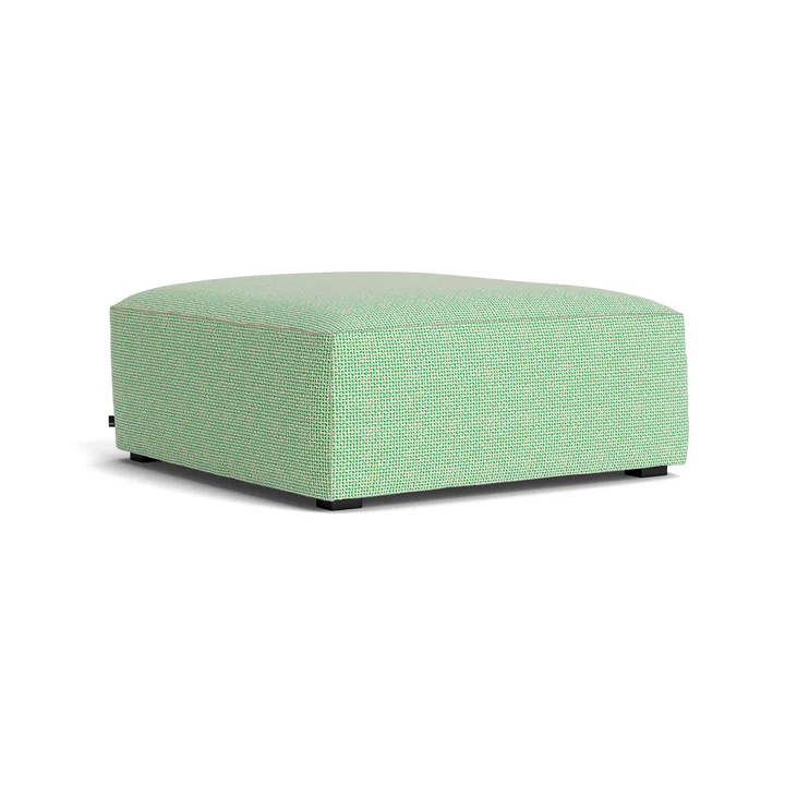 HAY - Mags Soft Ottoman S01 (XS), vert et blanc (Tartaglia 989) / Coutures : beige