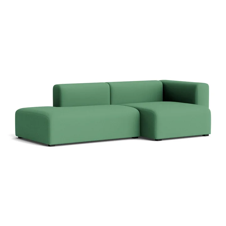 HAY - Mags Sofa 2,5 places, combinaison 3, accoudoir à droite / vert ( Steelcut 3 932)