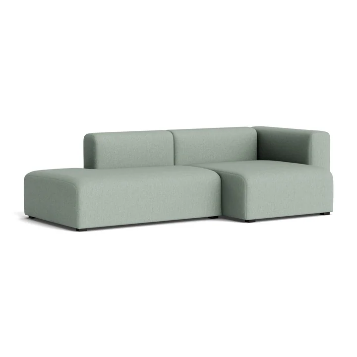 HAY - Mags Sofa 2,5 places, combinaison 3, accoudoir à droite / vert clair ( Metaphor 023)