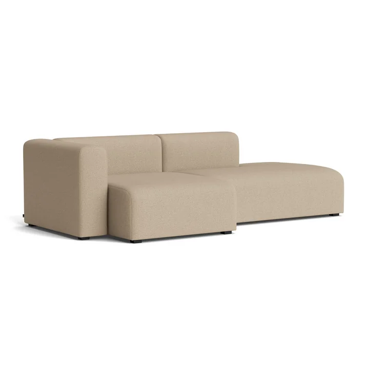 HAY - Mags Sofa 2,5 places, combinaison 3, accoudoir à gauche / warm grey (Maglia)