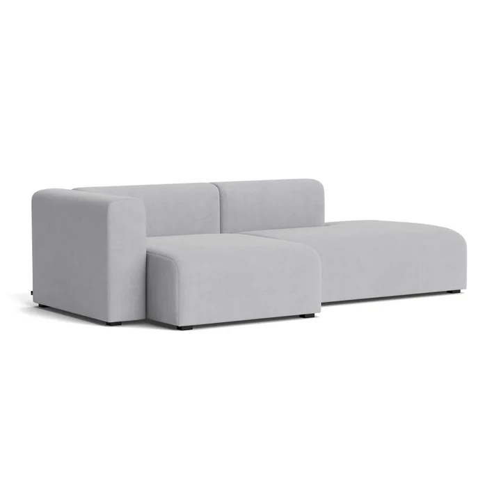 HAY - Mags Sofa 2,5 places, combinaison 3, accoudoir à gauche / gris clair ( Linara 443)