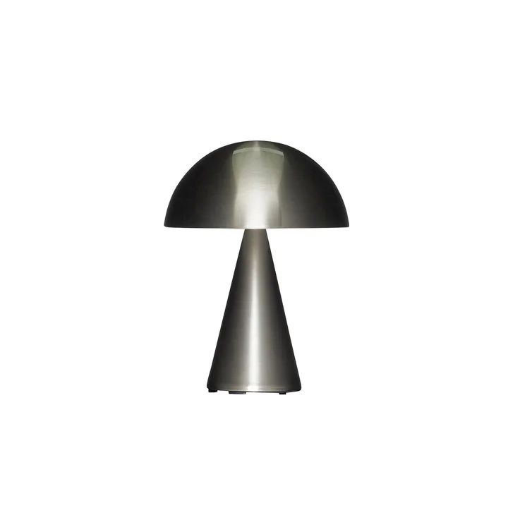 Mush - Lampe de table à accu, Mini, argent de Hübsch Interior