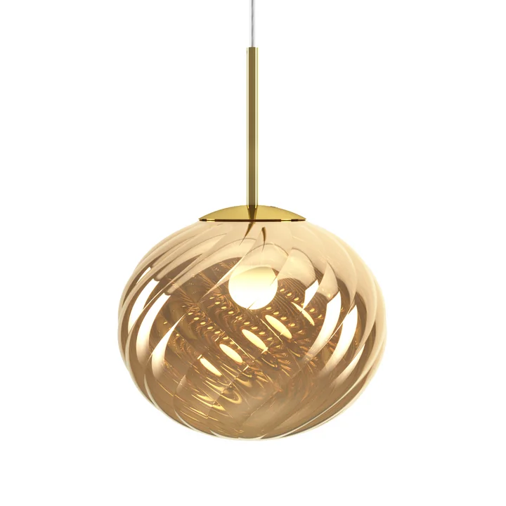 Tom Dixon - Whirl Lampe à suspendre, Ø 30 cm, or