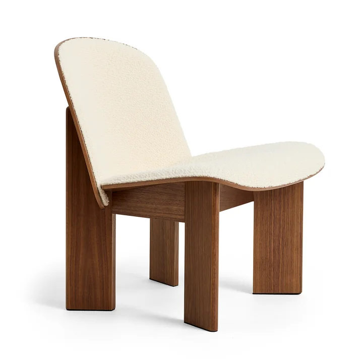 HAY - Chisel Lounge Chair, noyer / crème (Volume 01)