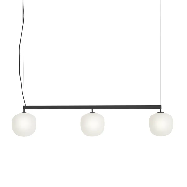 Muuto - Rime Rail Lampe suspendue, Ø 18 cm, noir