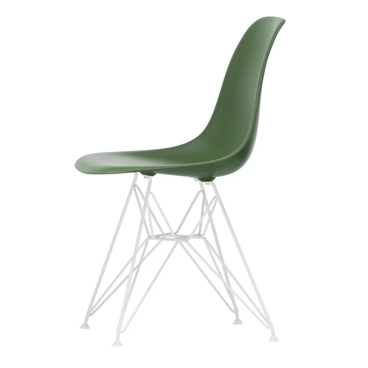 Vitra - Eames Plastic Side Chair DSR RE, blanc / forêt