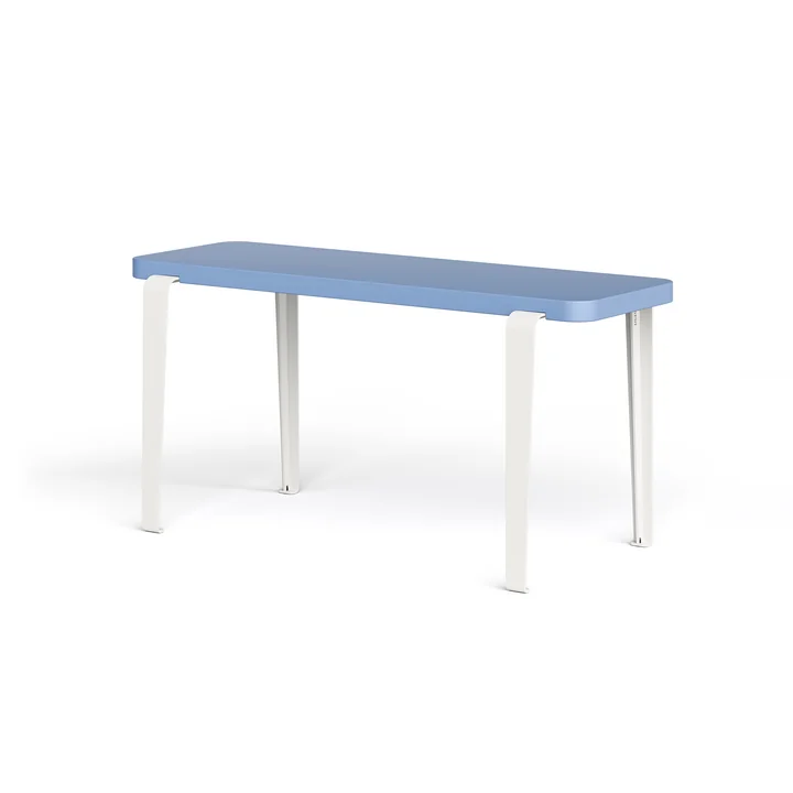 TipToe - LOU Banc, 90 x 30 cm, hêtre bleu tourterelle (RAL 5014) / cream white