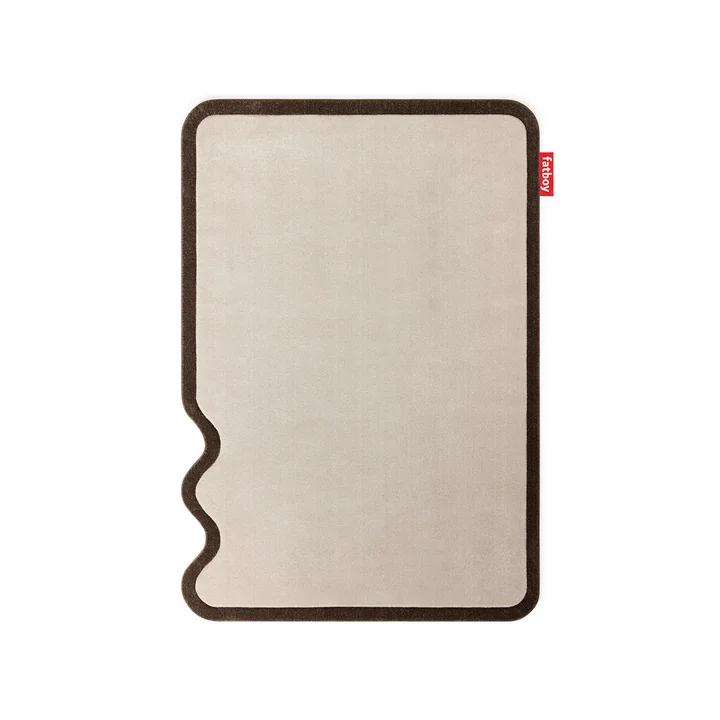 Fatboy - Tapis Petit Not Straight, marron crème, 230 x 160 cm
