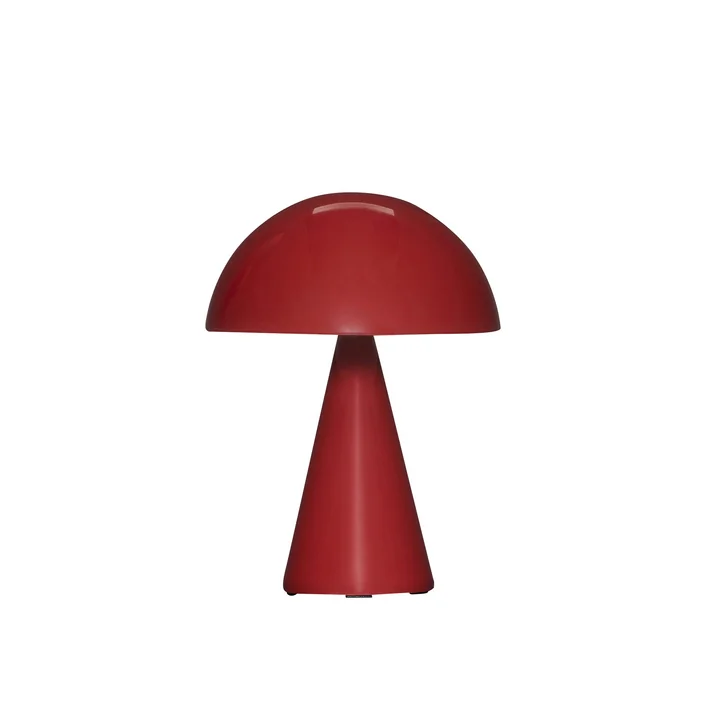 Hübsch Interior - Mush lampe de table à accu, mini, rouge