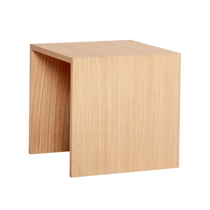 Hübsch Interior - Less Table d'appoint, 42 x 42 cm, chêne naturel