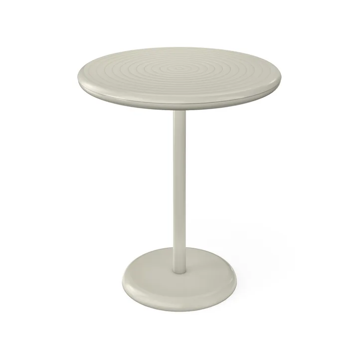 Tom Dixon - Groove Round Table de jardin, Ø 69,7 cm, putty