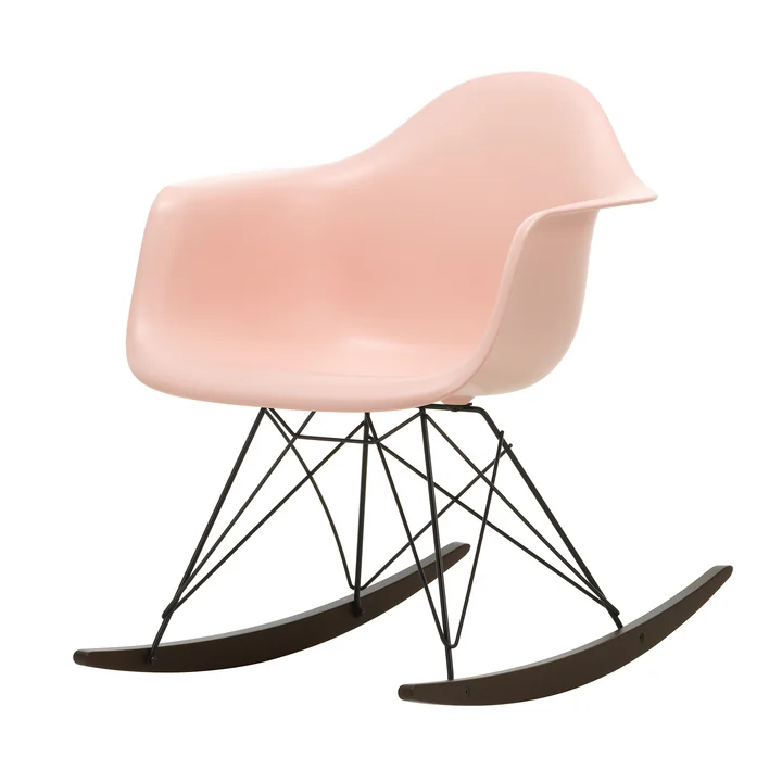 Vitra - Eames Plastic Armchair RAR RE, érable foncé / basic dark / rose tendre