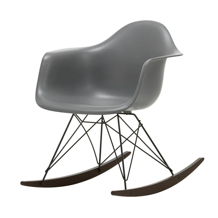 Vitra - Eames Plastic Armchair RAR RE, érable foncé / basic dark / gris granit