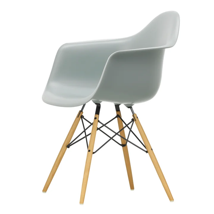 Vitra - Eames Plastic Armchair DAW RE, frêne couleur miel / gris clair